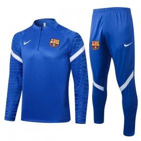 FC Barcelona Sudadera De Entrenamiento Trajes 2022/23 Azul Blanca Quarter-Zip - Hombre